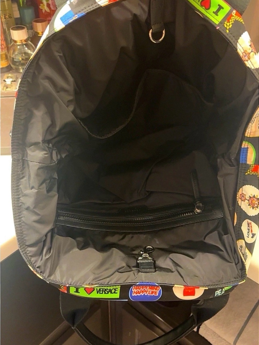 Versace Button Weekender Tote - Picture 2 of 3